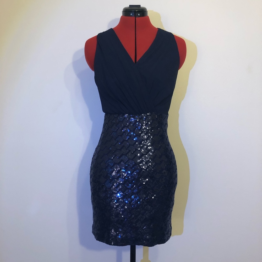 Navy Blue Cocktail Dress